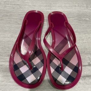 Burberry jelly sandals